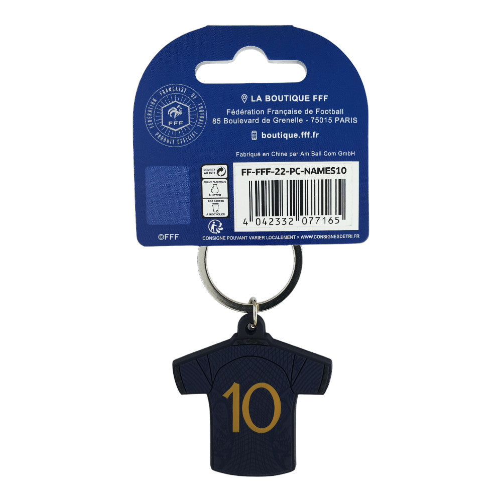 FFF - Keyring PVC Home Jersey Number 10 (Season 2022/23)