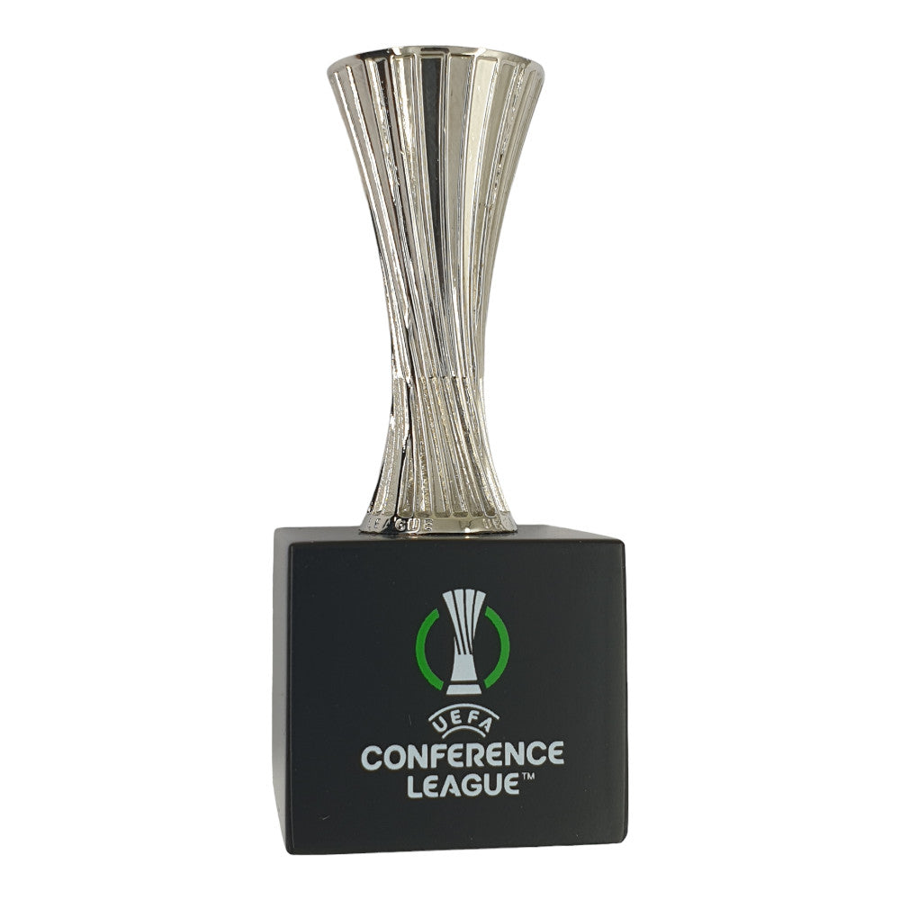 UEFA Conference League – Trophy Replica on Wooden Pedestal (45mm)