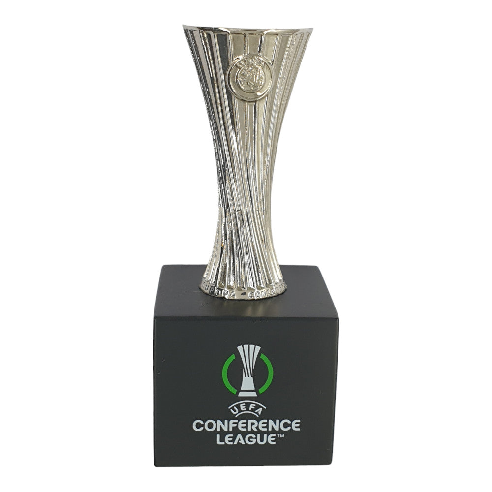 UEFA Conference League – Trophy Replica on Wooden Pedestal (45mm)