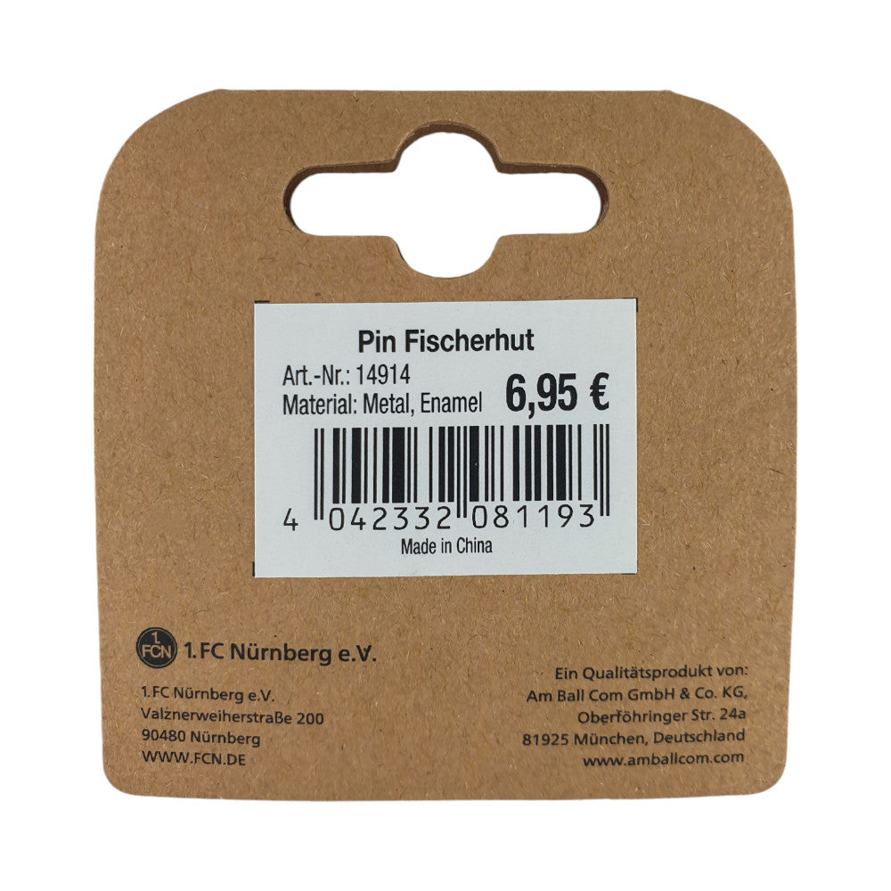 1. FC Nürnberg - Pin Badge Fisher Hat