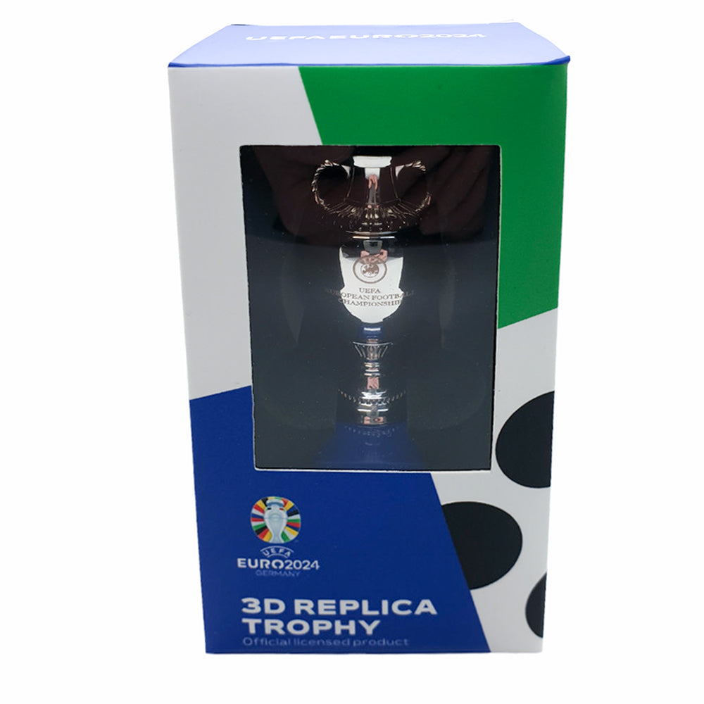 EURO 2024 - Trophy Replica on Wooden Pedestal (70 mm)