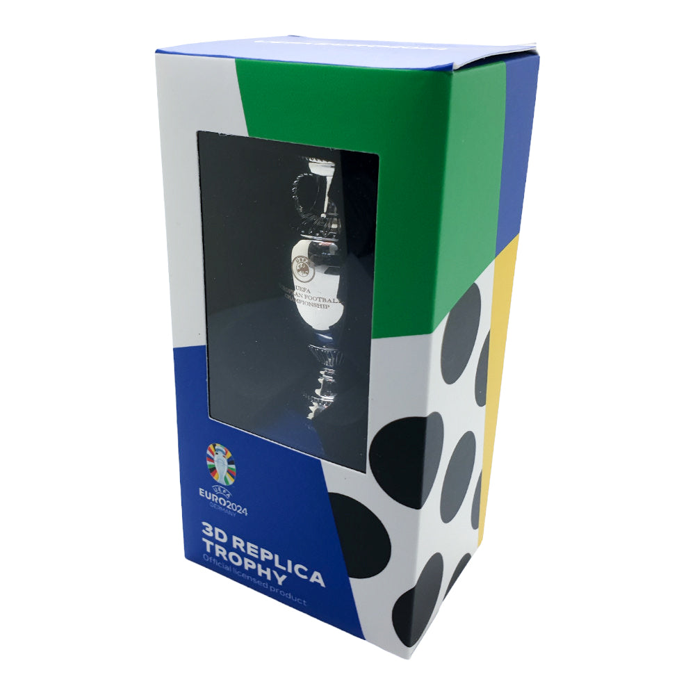EURO 2024 - Trophy Replica on Wooden Pedestal (70 mm)
