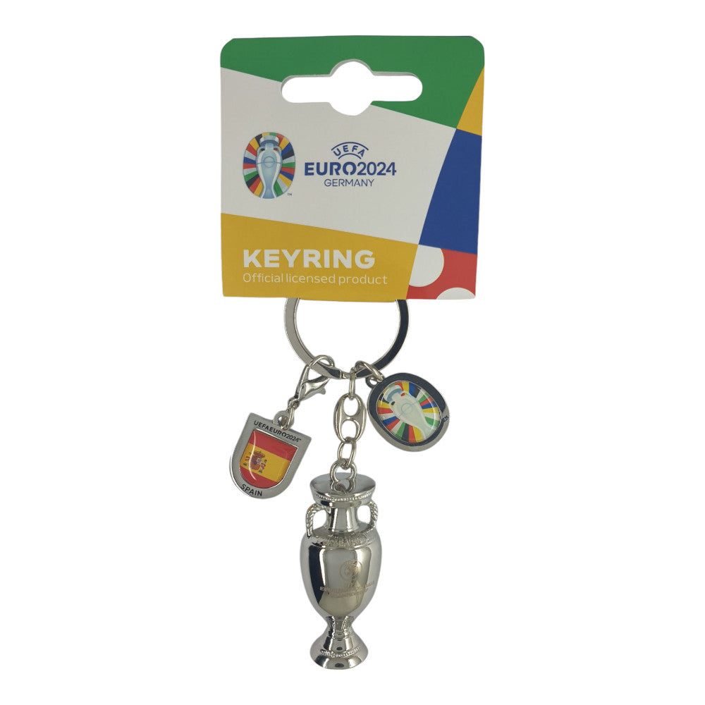 EURO 2024 - Keyring Trophy with "Spain Winner 2024" Tag