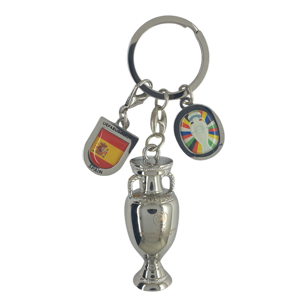 EURO 2024 - Keyring Trophy with "Spain Winner 2024" Tag