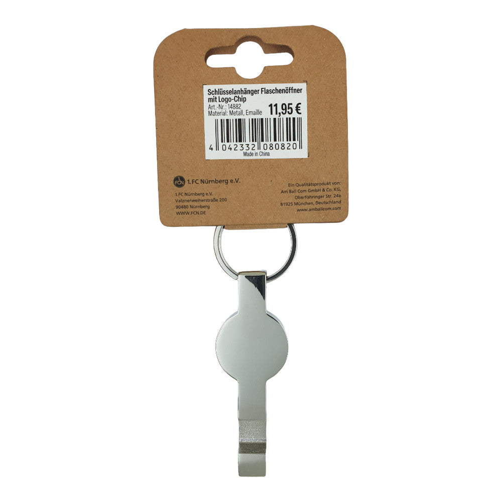 1. FC Nürnberg - Keyring Bottleopener with Logo Chip