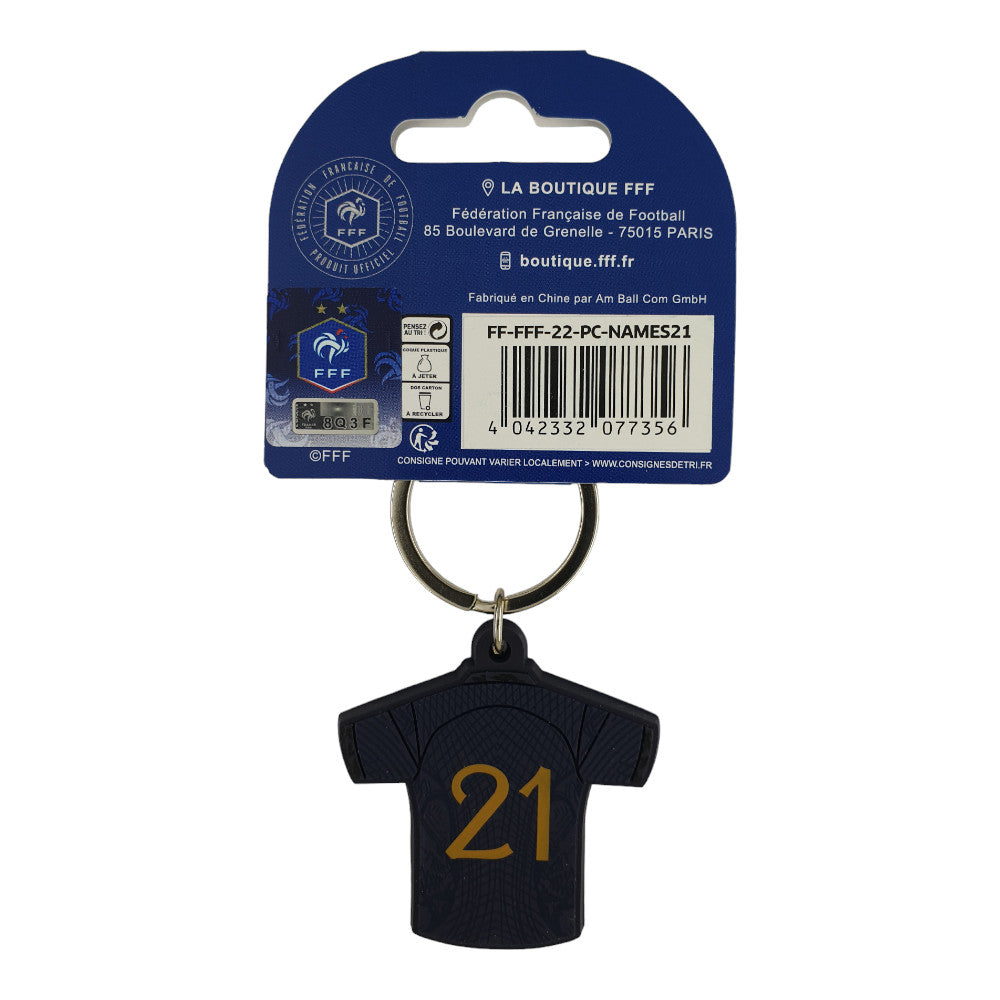 FFF - Keyring PVC Home Jersey Number 21 (Season 2022/23)
