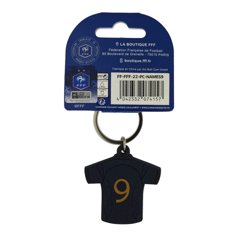FFF - Keyring PVC Home Jersey Number 9 (Season 2022/23)