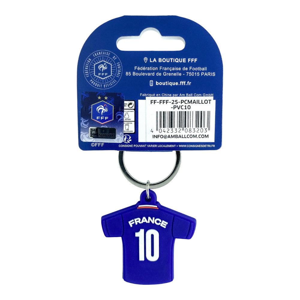 FFF - Keyring PVC Home Jersey Number 10 (Season 2025/26)