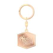 Les Bleues - Keyring Rosé Gold "Proud to Be Blue"