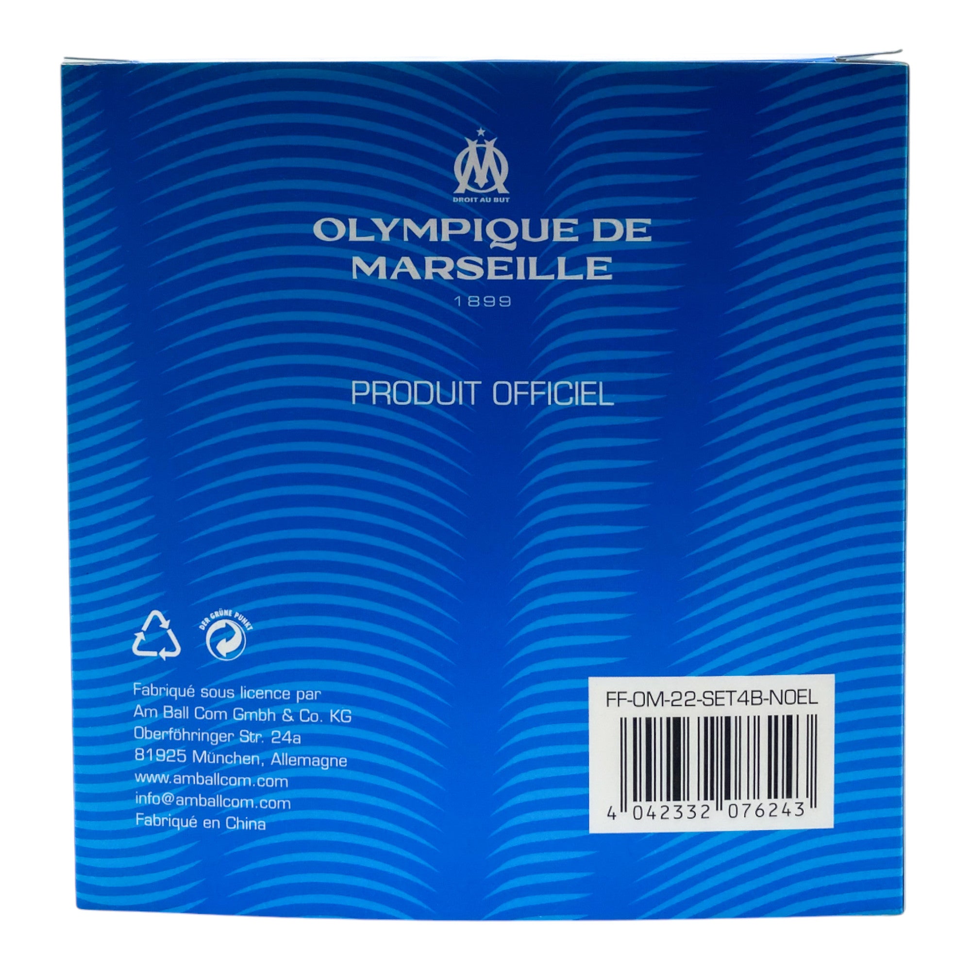 Olympique de Marseille - Christmas Bauble Set of 4