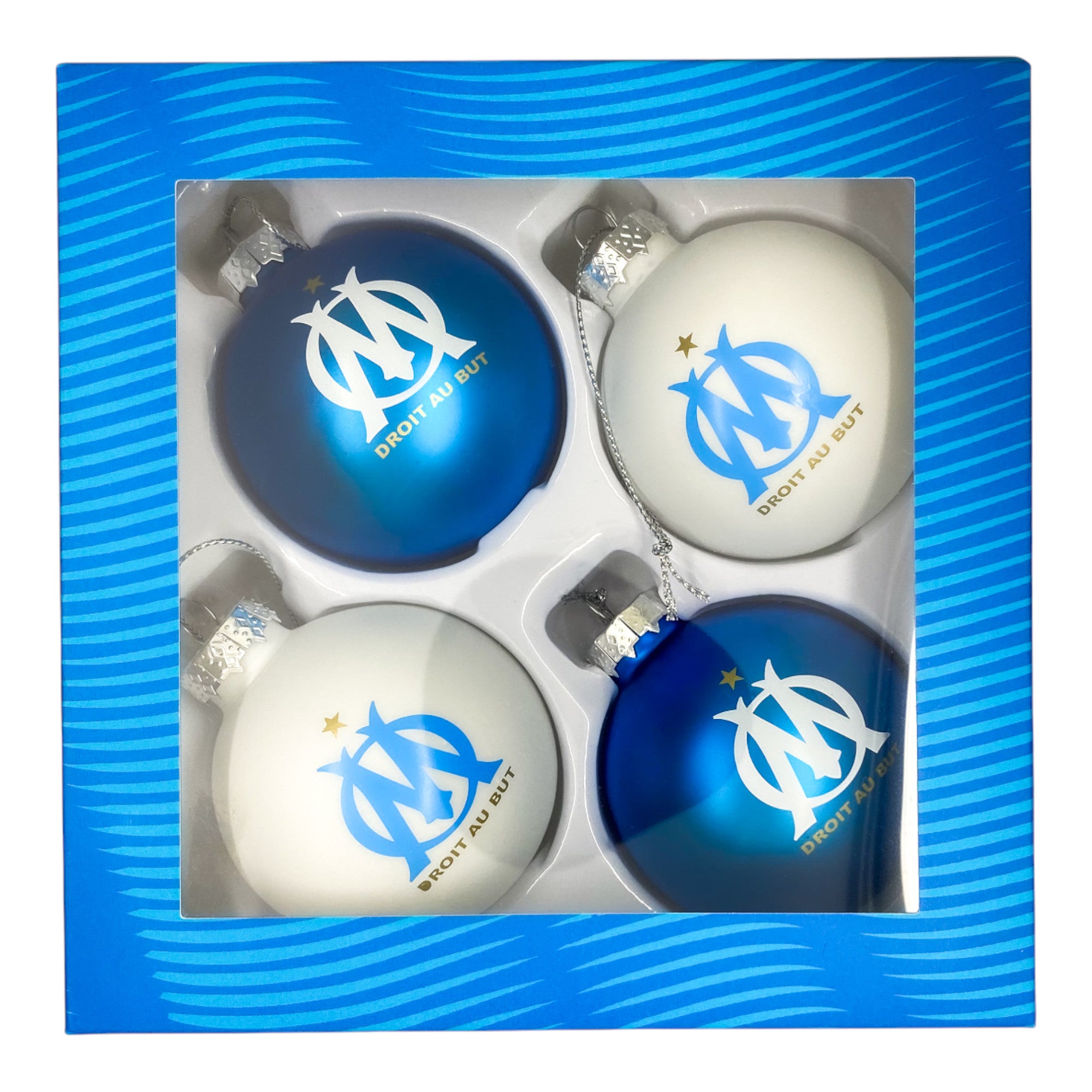 Olympique de Marseille - Christmas Bauble Set of 4