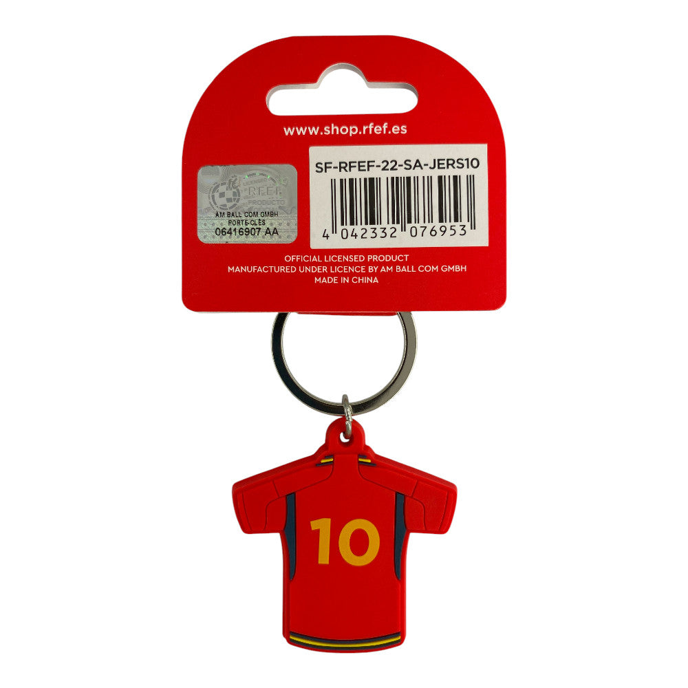 RFEF - Keyring Home Jersey Number 10 (Season 2022/23)