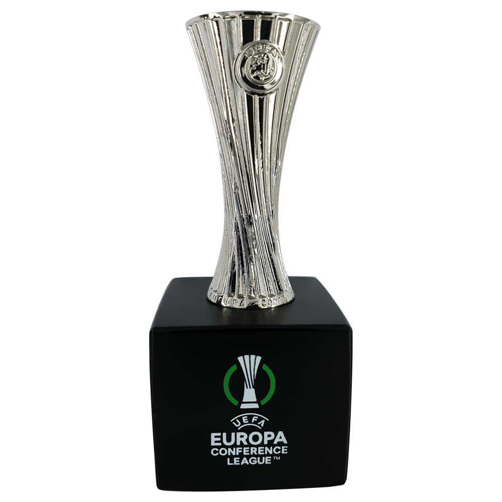 UEFA Conference League – Trophy Replica on Wooden Pedestal (45mm)