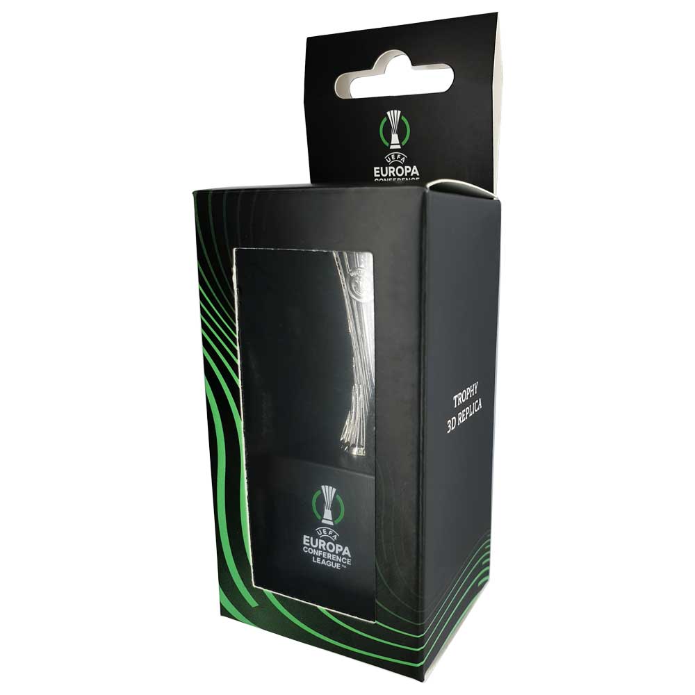 UEFA Conference League – Trophy Replica on Wooden Pedestal (45mm)