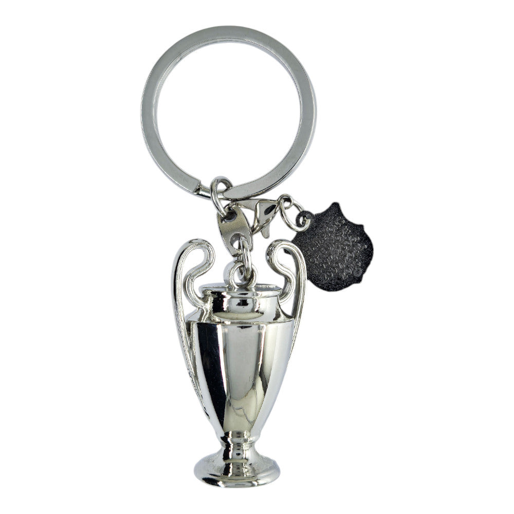 UEFA Champions League - Trophy Keyring with Barcelona Tag