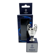 UEFA Champions League - Trophy Replica on Wooden Pedestal "Munich 25 Final" (45 mm)