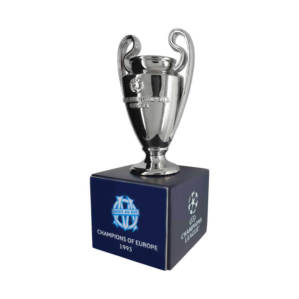 UEFA Champions League - Trophy Replica on Wooden OM Pedestal (70 mm)