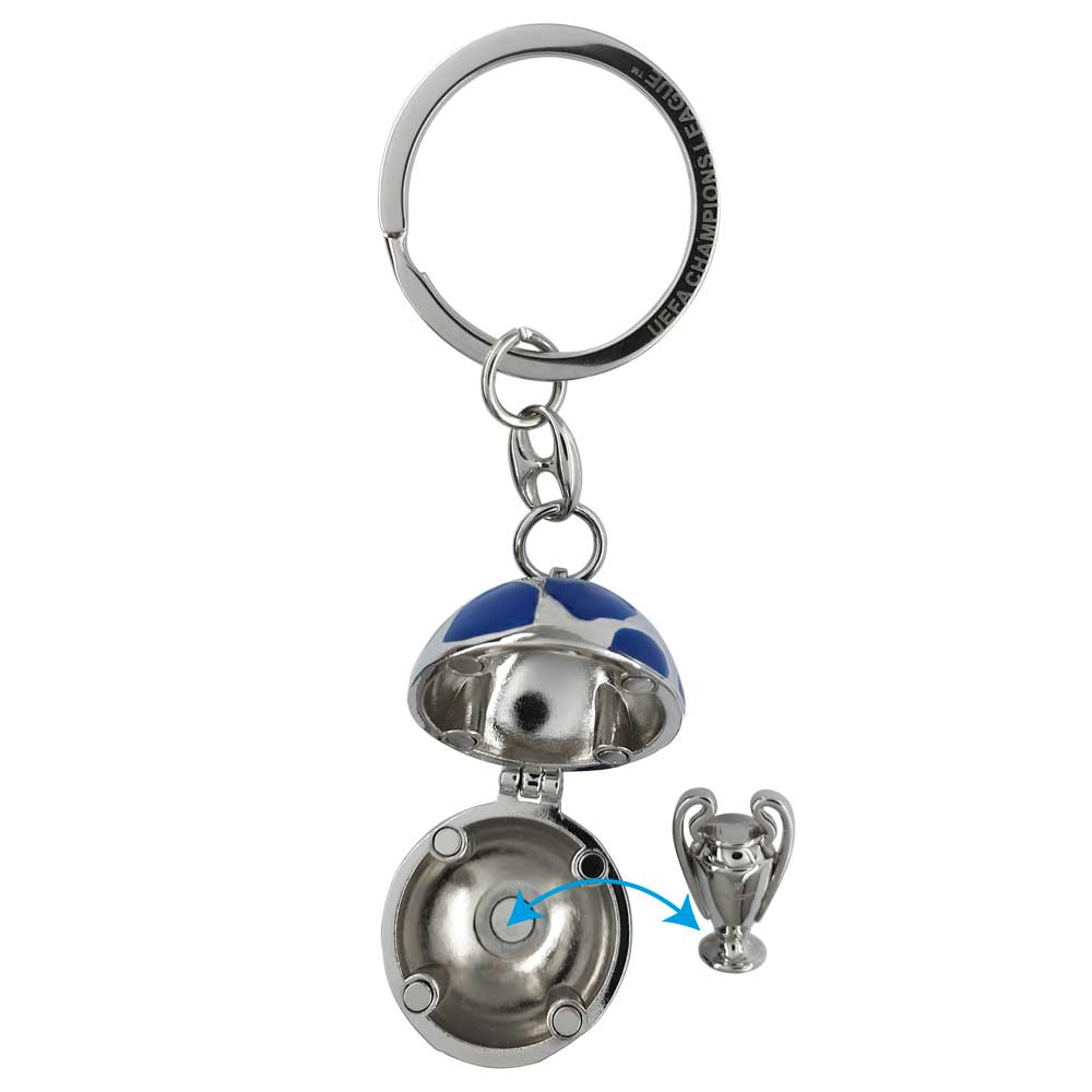 UEFA Champions League - Keyring Starball with Mini Trophy Replica