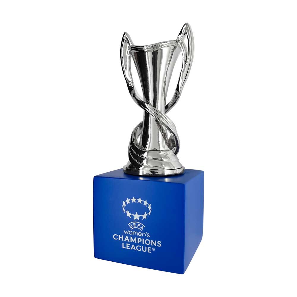 UEFA Women‘s Champions League - Trophy Replica on Wooden Pedestal (70 mm)