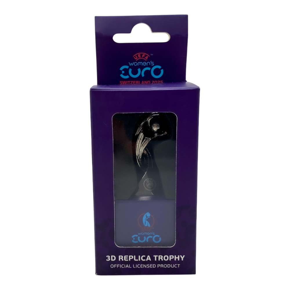 UEFA Women's EURO 2025 - Trophy Replica on Wooden Pedestal