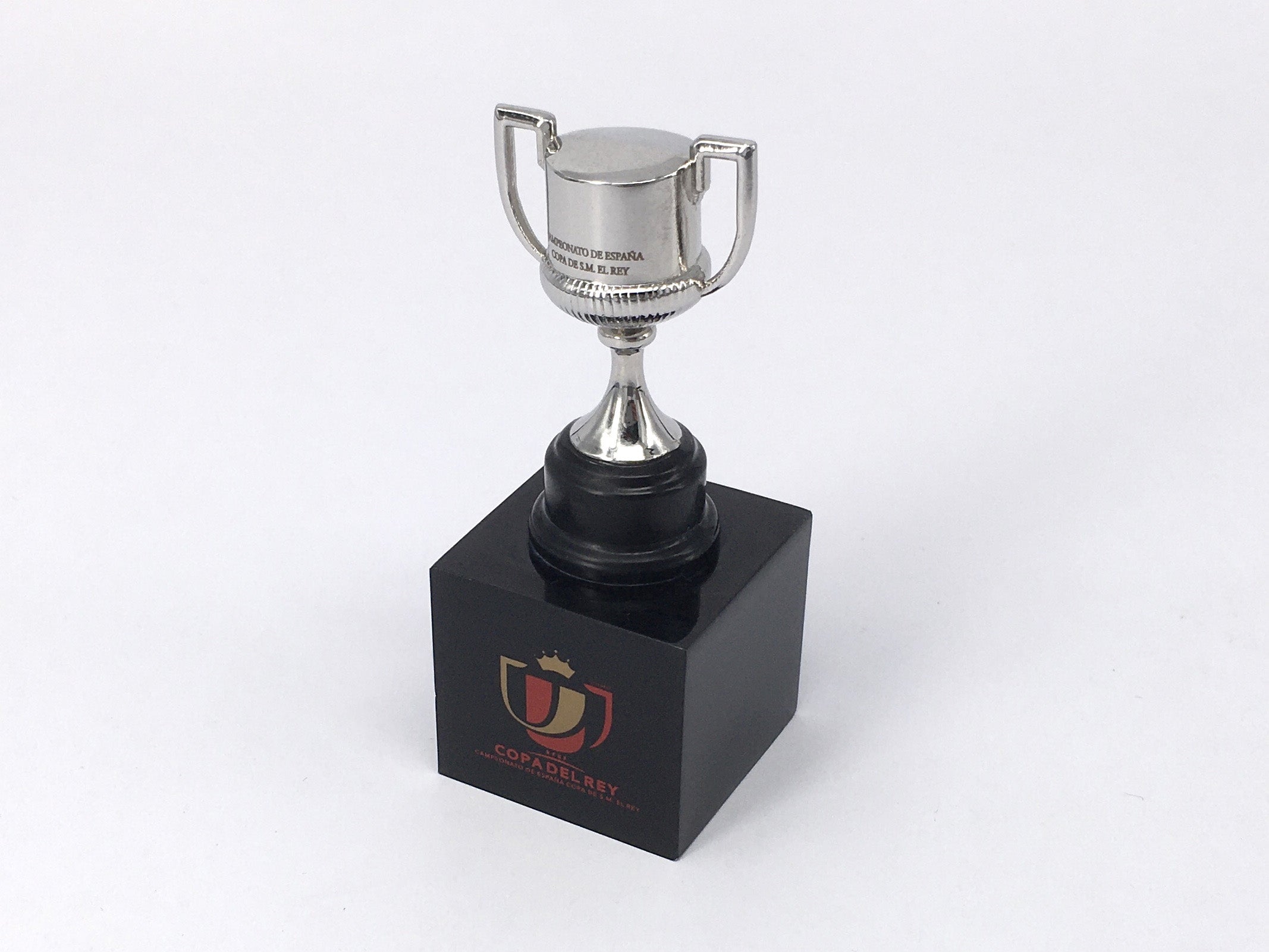Copa del Rey - Trophy Replica on Wooden Pedestal (45 mm)