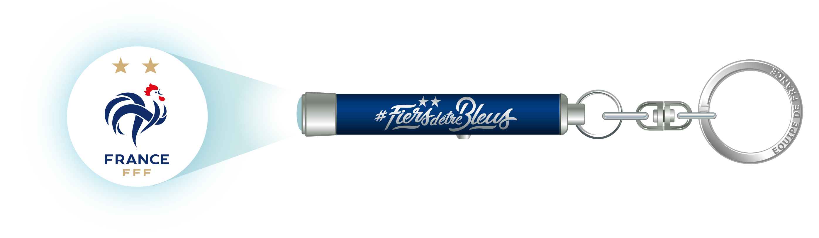 FFF - Keyring LED "Proud to be Blue"