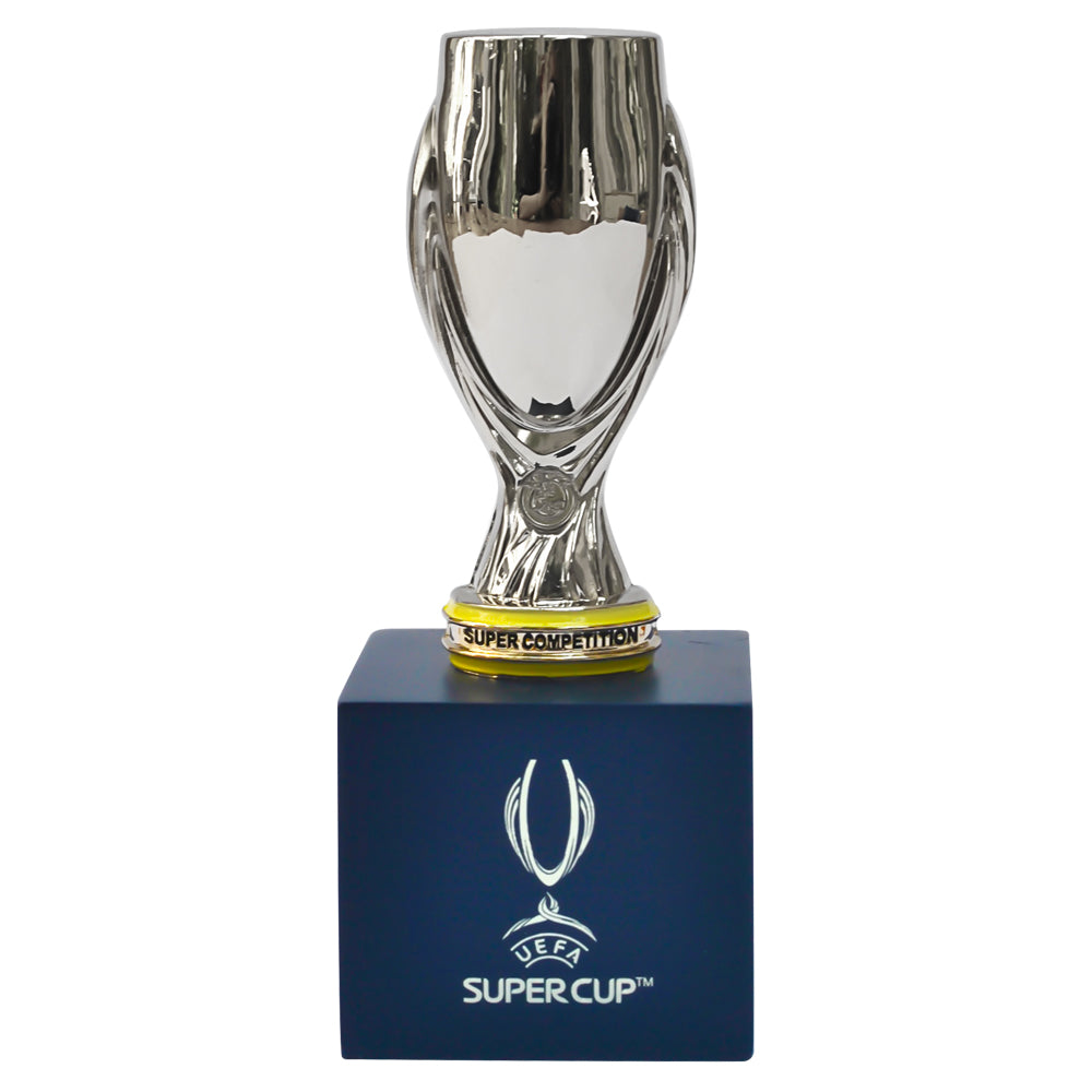 UEFA Super Cup - Trophy Replica on Wooden Pedestal (45 mm)