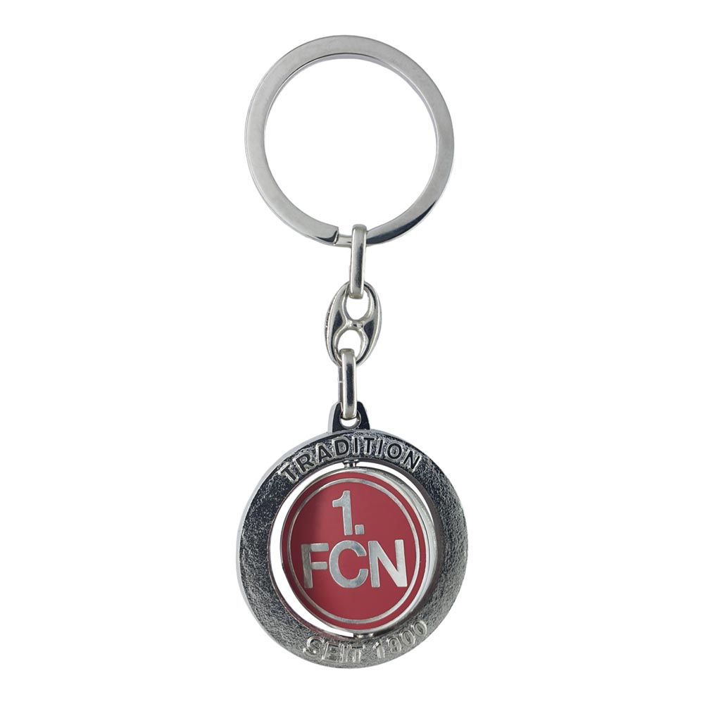 1. FC Nürnberg - Schlüsselanhänger drehendes Logo 