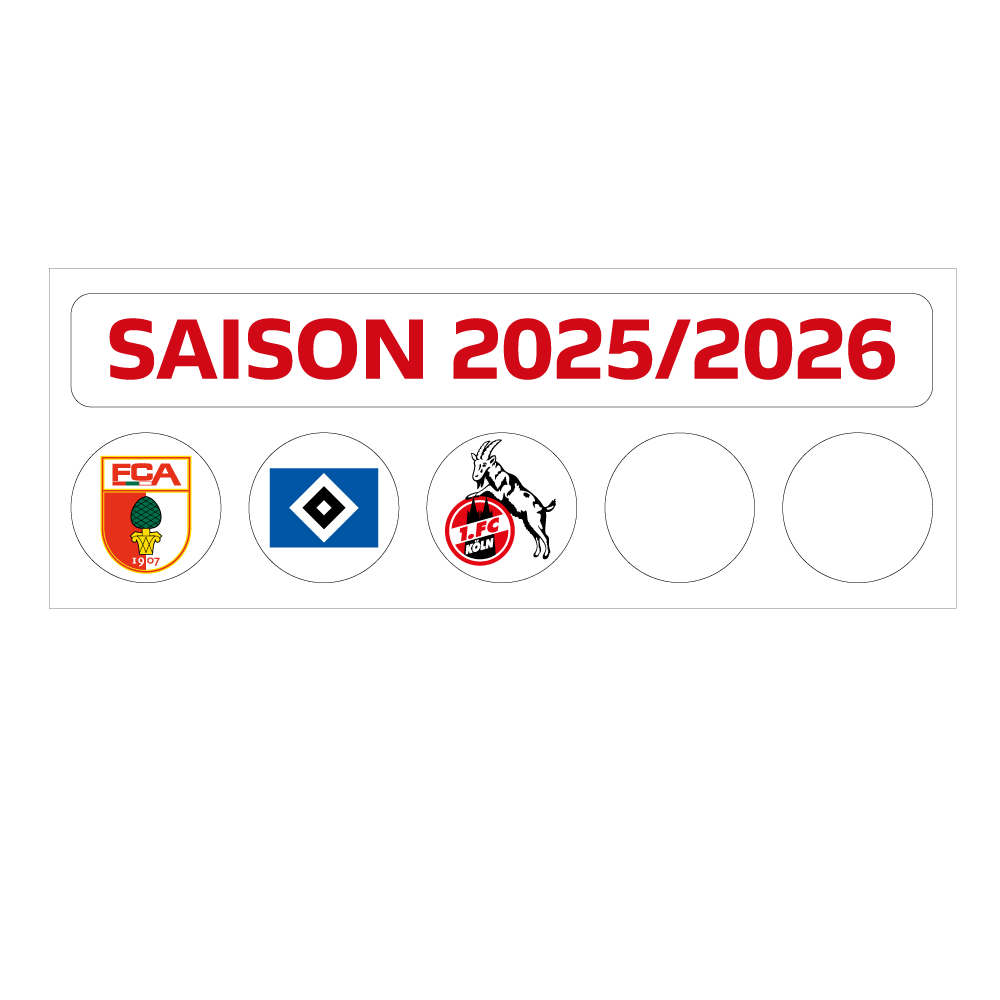 Bundesliga Magnettabelle - Update-Set (Saison 2025/26)