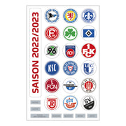 2. Bundesliga Magnettabelle - Clublogos (Saison 2022/23)