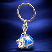 CFC – UEFA Champions League Schlüsselanhänger Starball mit Mini-3D-Pokal