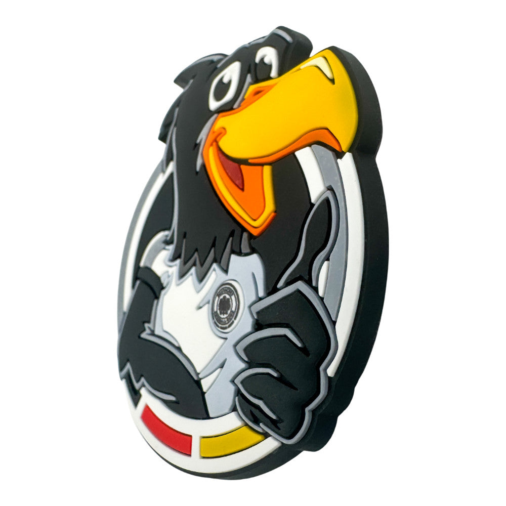 Maskottchen Paule Kühlschrankmagnet Seitenprofil