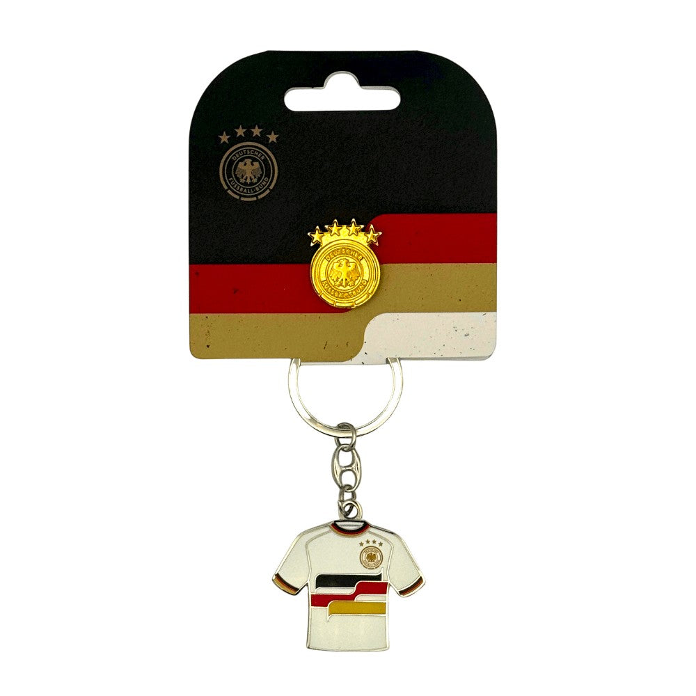 DFB Fanset pin emblem & Trikotschlüsselanhänger, offiziell lizensiert