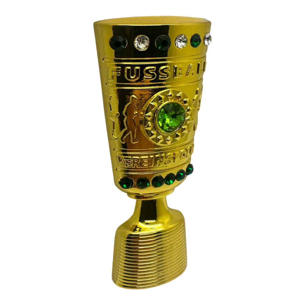 Close-up of DFB-Pokal Magnet Finish - High-Quality 3D Print of the Golden Cup