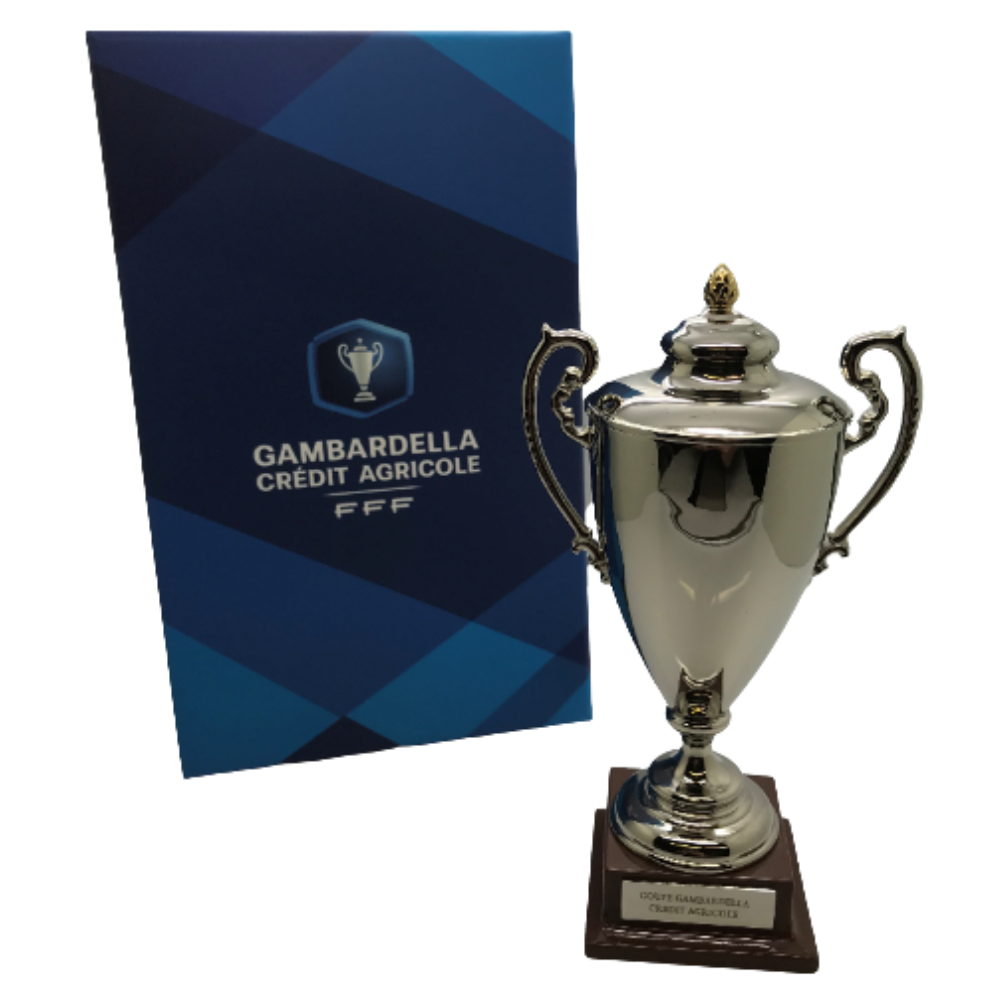 Coupe Gambardella – Pokal auf Holzsockel (150 mm)
