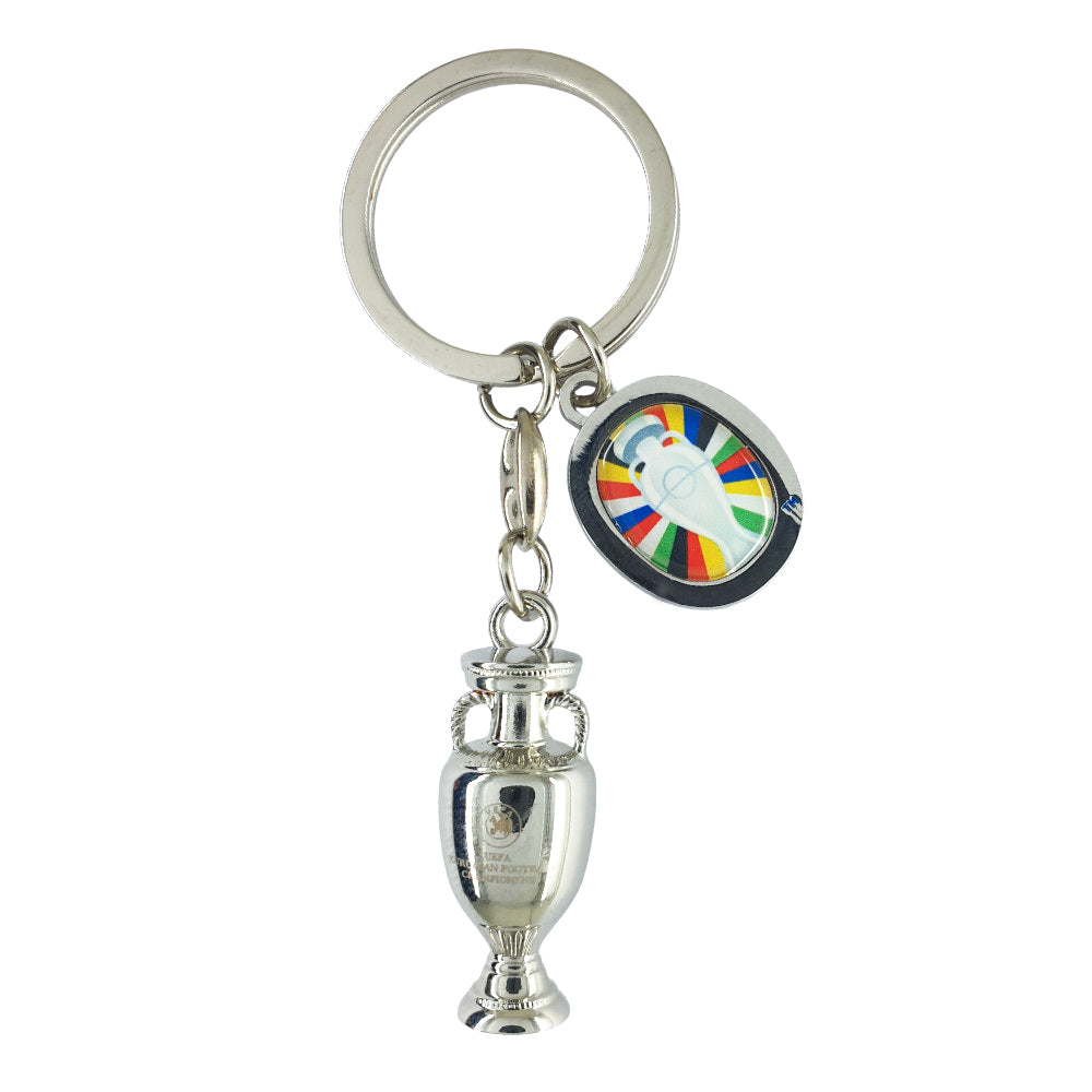 EURO 2024 - Schlüsselanhänger Pokal mit Logo-Tag