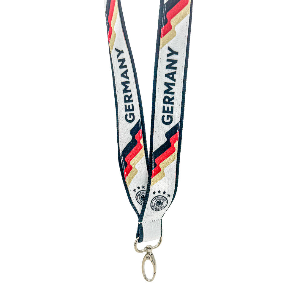 Detailed DFB Crest Print on Lanyard - Official Licensed German National Team Branding