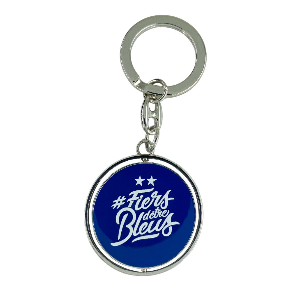FFF - Keyring Rotating Logo "Proud to Be Blue"
