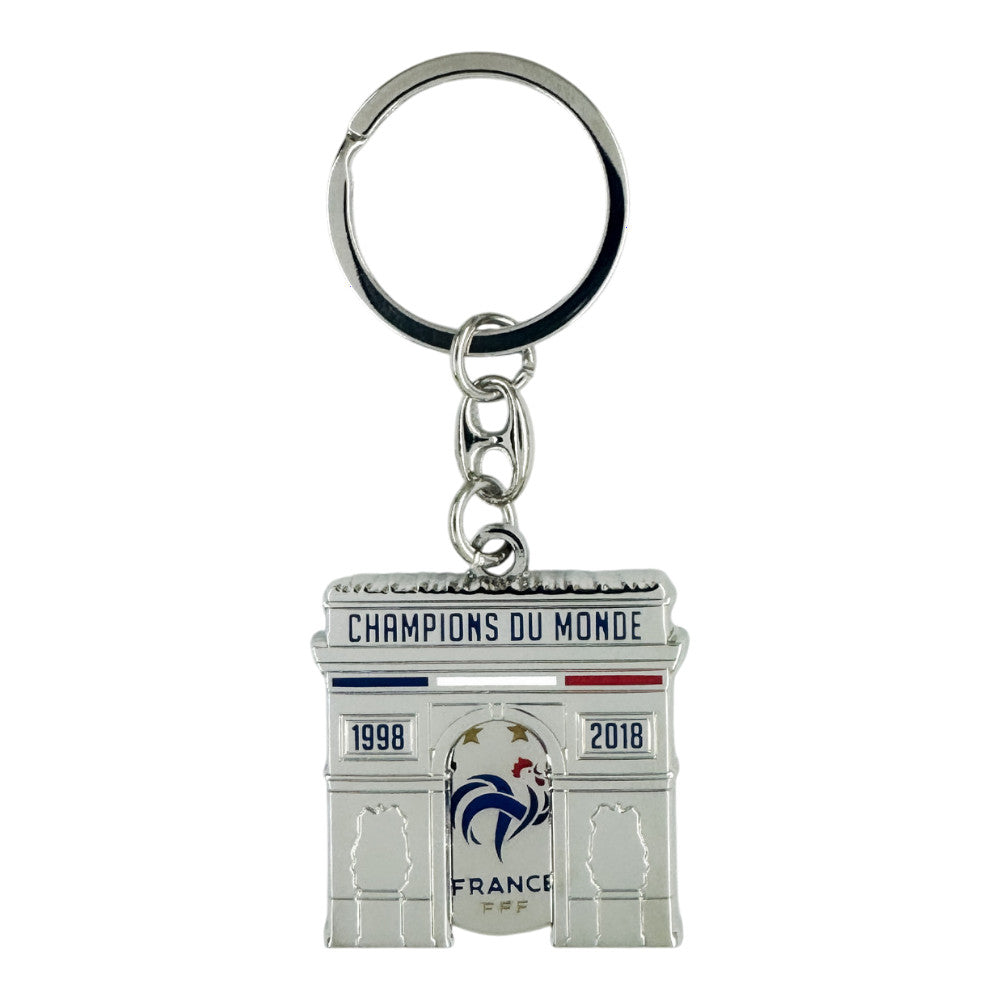 Official FFF keychain Arc de Triomphe "Champions du monde" 
