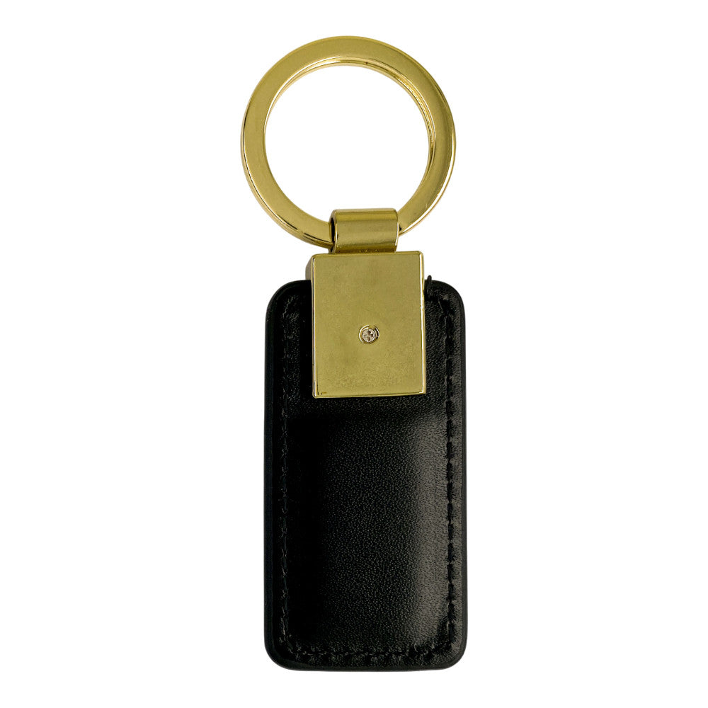 FFF - Keyring Black Leather