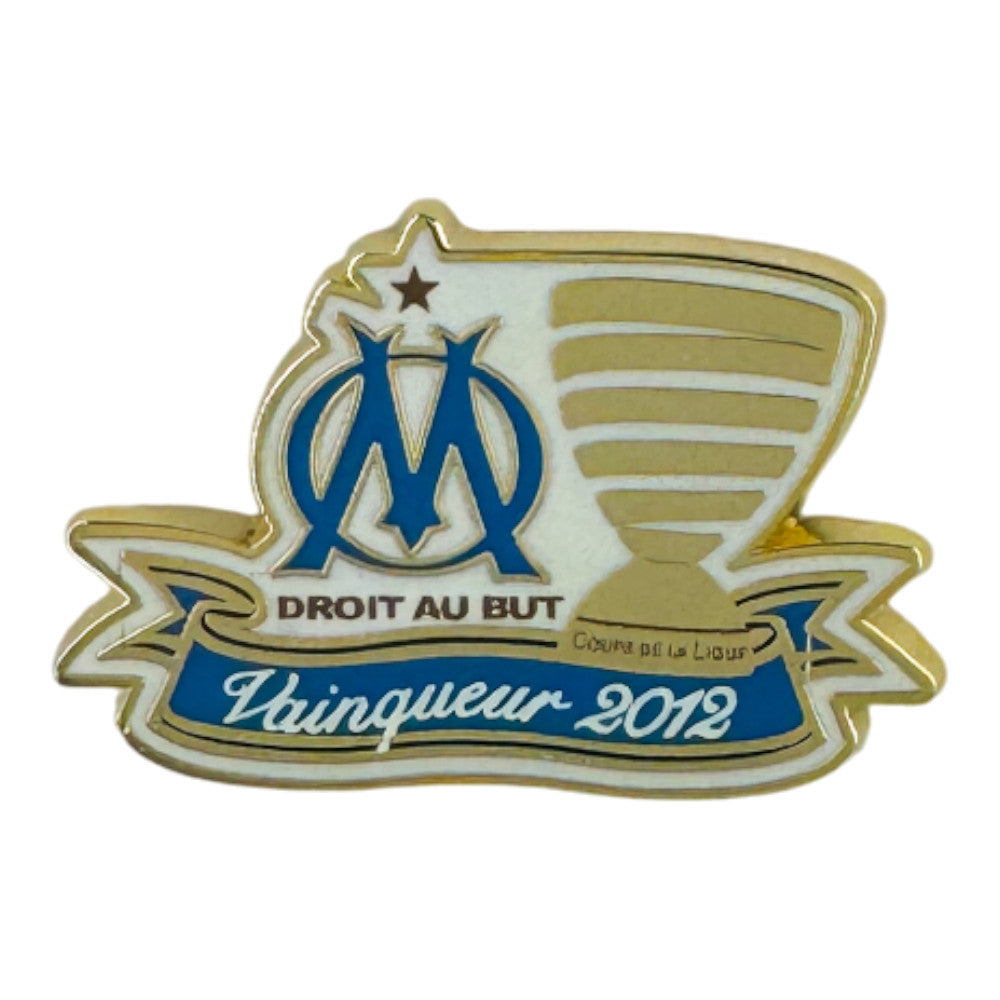 Olympique Marseille – Pin-Set Vintage „Champions Coupe de la Ligue 2010, 2011, 2012“ (3er-Set)