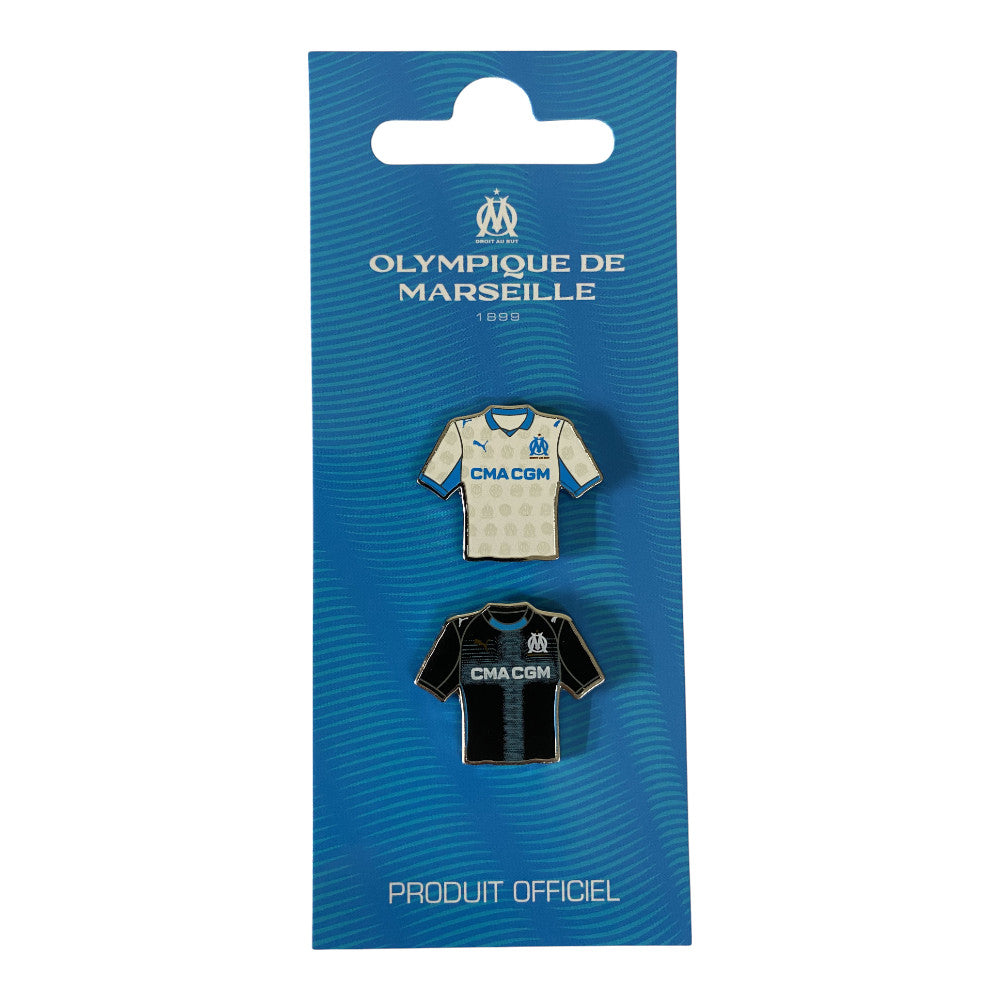 Olympique Marseille – Pin-Set Heim-/Auswärtstrikot (Saison 2025/26)