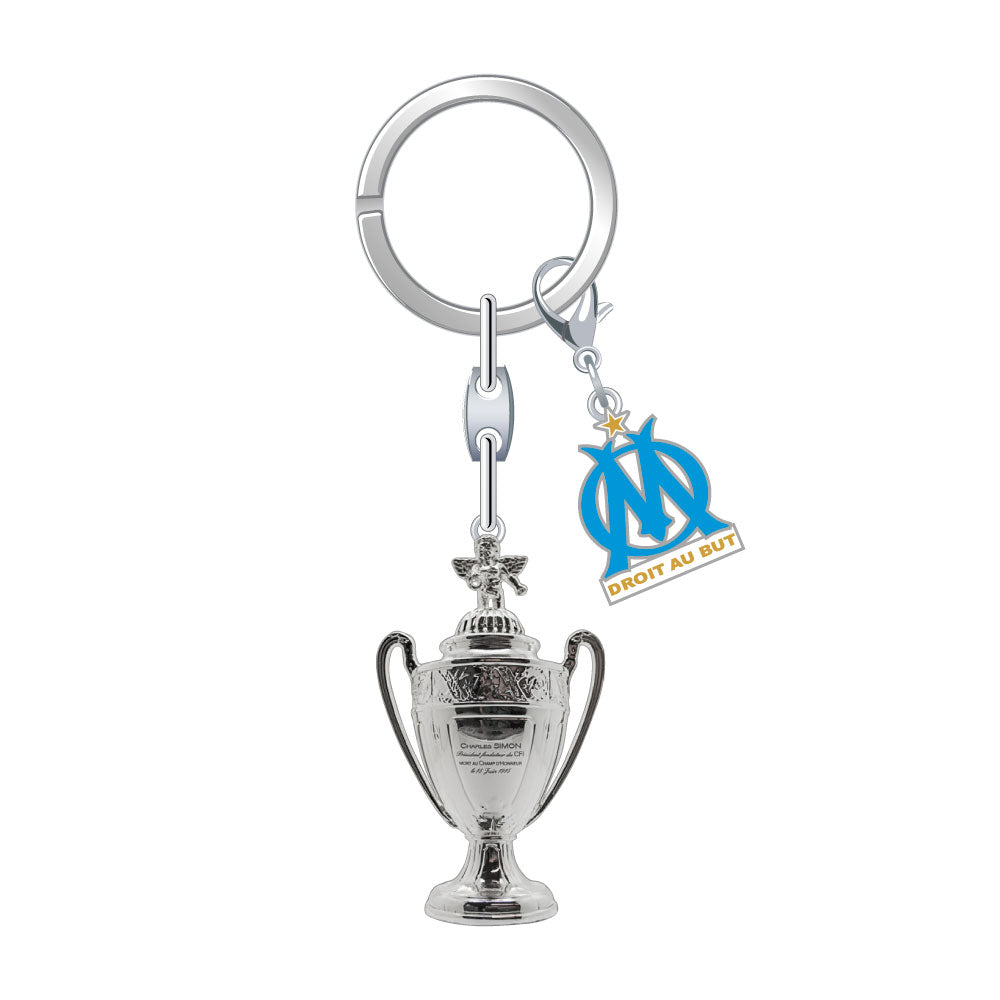 Coupe de France – Schlüsselanhänger Pokal mit OM-Gewinner-Tag