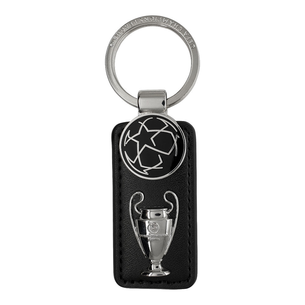 UEFA Champions League - Schlüsselanhänger Leder Schwarz (OM-Sieger-Edition)