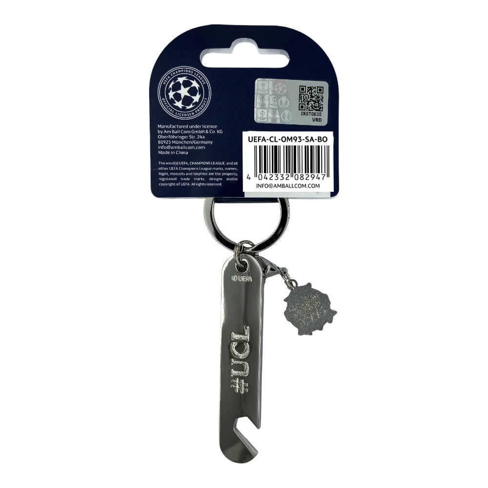 UEFA Champions League – Schlüsselanhänger Flaschenöffner mit OM-Tag