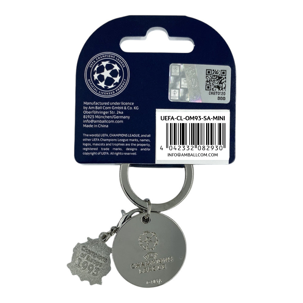 UEFA Champions League – Schlüsselanhänger Mini-Pokal mit OM-Tag