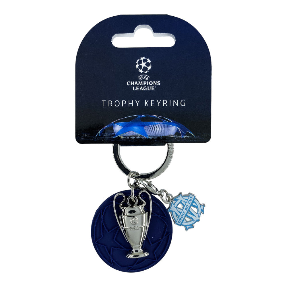 UEFA Champions League - Schlüsselanhänger PVC mit 2D-Pokalclip & OM-Tag