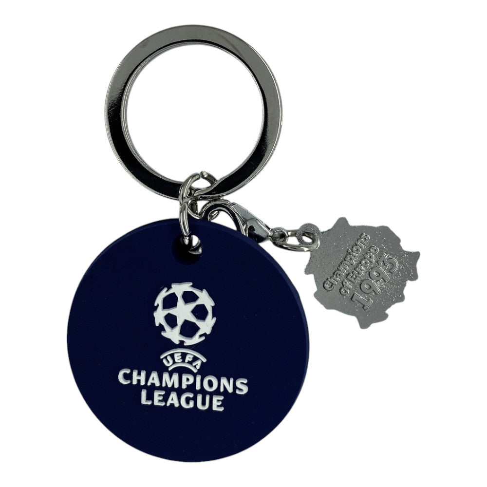 UEFA Champions League - Schlüsselanhänger PVC mit 2D-Pokalclip & OM-Tag