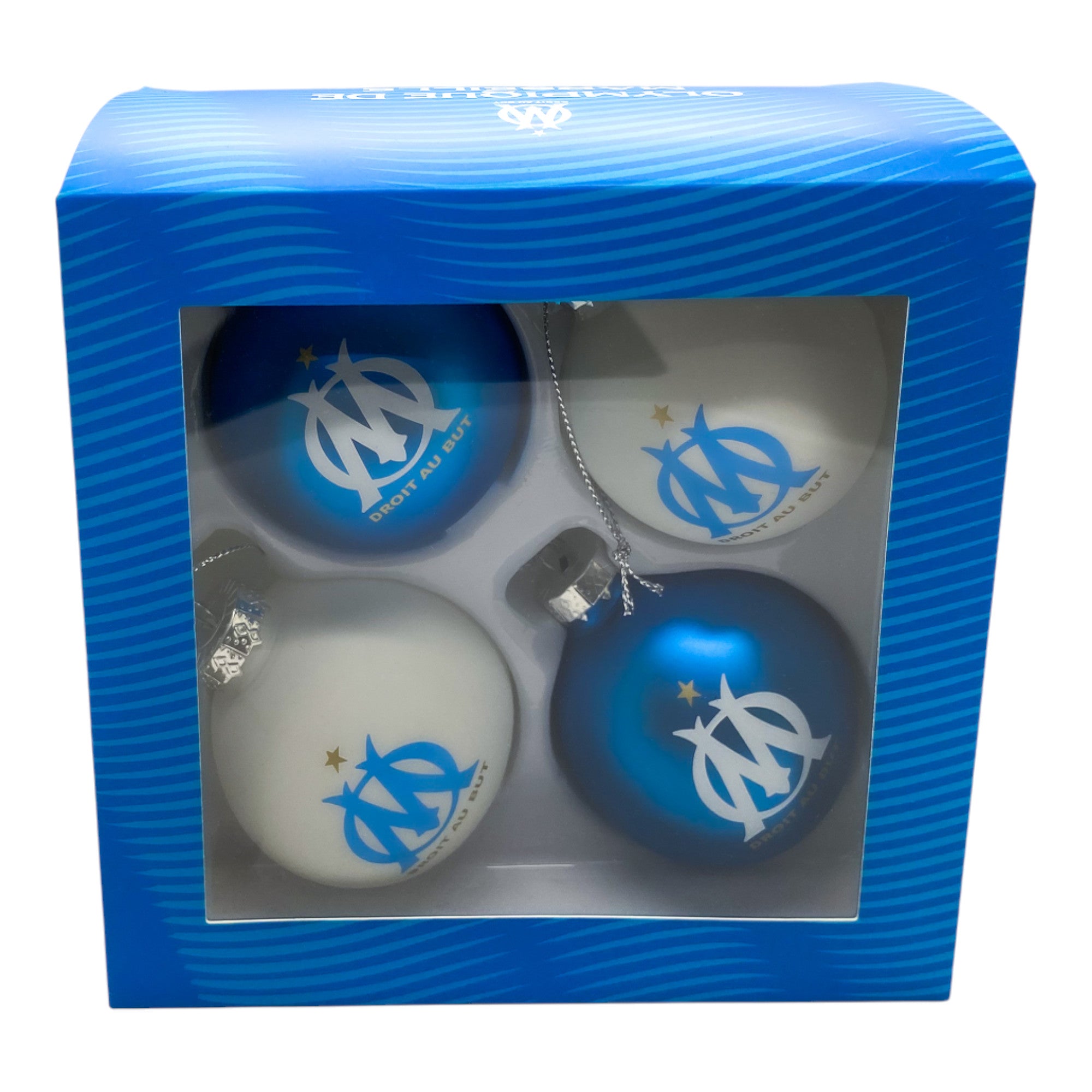 Olympique de Marseille - Christmas Bauble Set of 4