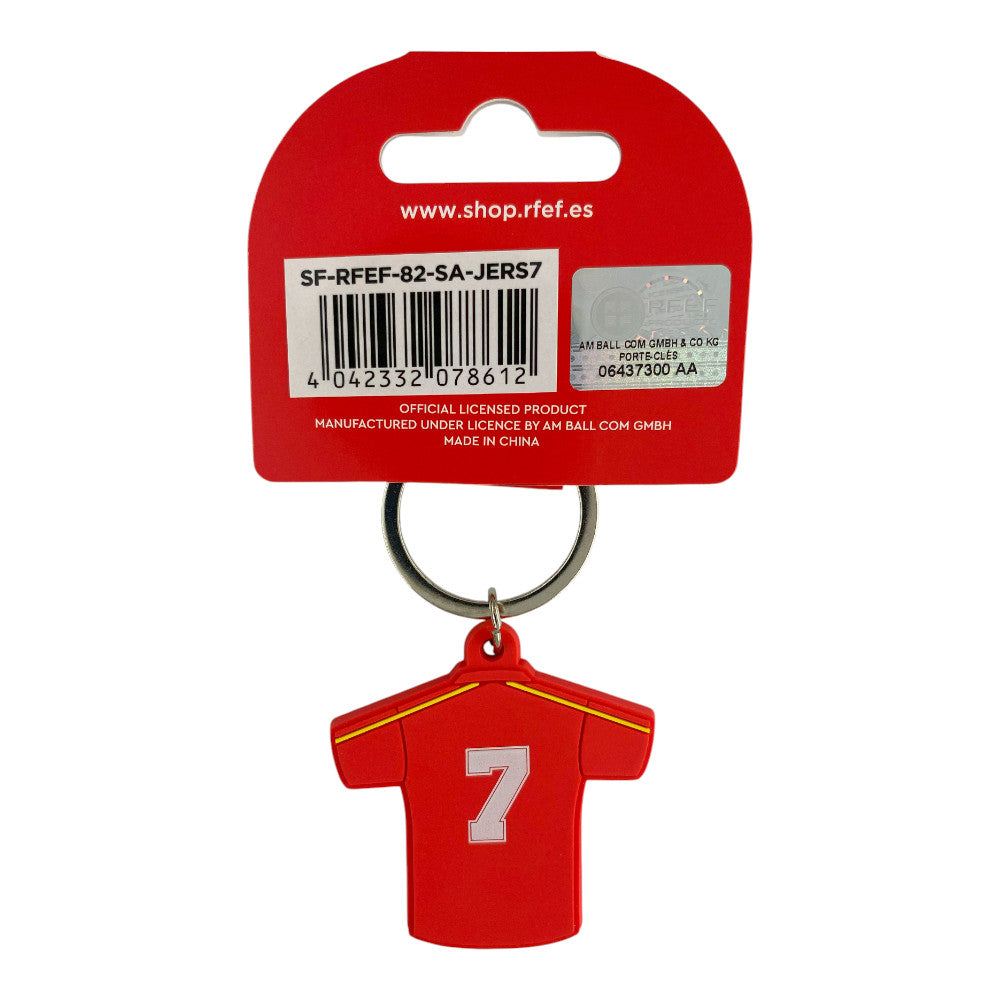 RFEF - Schlüsselanhänger Heimtrikot Vintage Nummer 7 (1982)